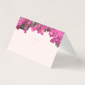 Carte Panier Mariage Floral Tropical (Back)
