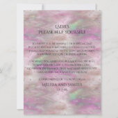 Carte Panier Mariage inversé rose (Devant)