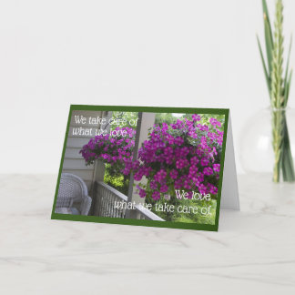 Carte Paniers à pendage débordants pour votre Sweetie