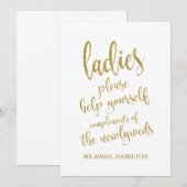 Carte Paniers de salle de bain pour dames or abordable (Devant / Derrière)