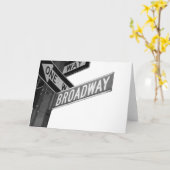 Carte Panneau Broadway (Fleur jaune)