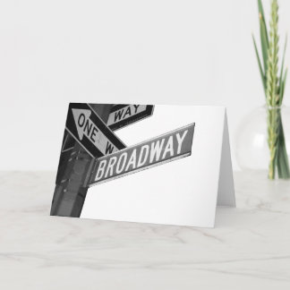 Carte Panneau Broadway