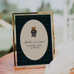 Carte Panneau de bienvenue pour une fête prénatale sur l