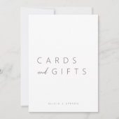 Carte Panneau de calligraphie minimaliste (Devant)