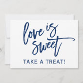 Carte Panneau de candy bar / buffet de mariage 5X7 | Ble (Devant)