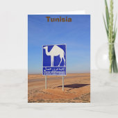 Carte Panneau de chameaux, Tunisie (Devant)