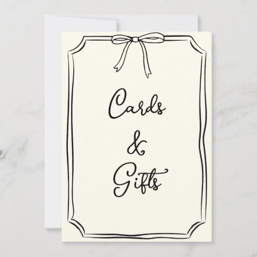 Carte Panneau de coquette à mâchoires dessinées à la mai (Devant)