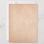 Carte Panneau de corbeille de mariage en papier antique (Dos)