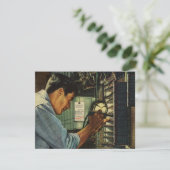 Carte Panneau de disjoncteur électrique vintage (Debout devant)