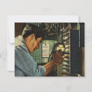 Carte Panneau de disjoncteur électrique vintage