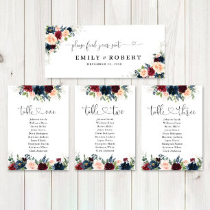 Carte Panneau de la table de tête du Mariage de la Bourg