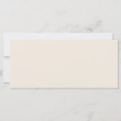 Carte Panneau de la table de tête du Mariage Fleur sauva (Dos)