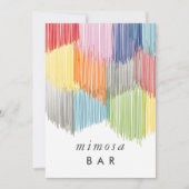 Carte Panneau de la table Fringe de barre Rainbow Mimosa (Devant)