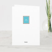 Carte Panneau de lettres à clous en feutre sarcelle Mess (Dos)