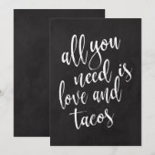 Carte Panneau de mariage au tableau noir abordable pour  (Devant / Derrière)