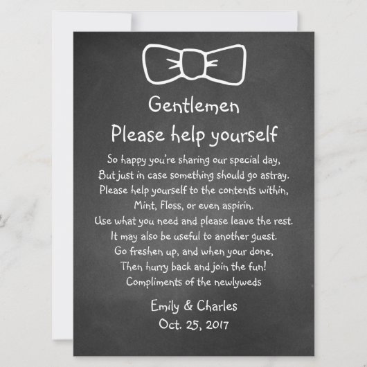 Carte Panneau de mariage en forme de panier avec un aspe (Devant)