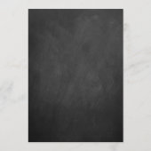 Carte Panneau de mariage sur tableau noir - L'amour est  (Dos)