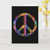 Carte Panneau de Paix Chrome (Fleur jaune)