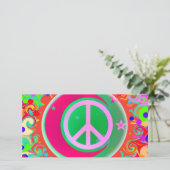 Carte Panneau de Paix, Lune, Étoiles & Tout (Debout devant)