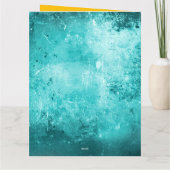 Carte Panneau de Paix Turquoise Rose (Dos)