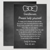 Carte Panneau de panier de mariage à l'aspect ardoise cr (Devant / Derrière)