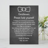 Carte Panneau de panier de mariage à l'aspect ardoise vi (Debout devant)