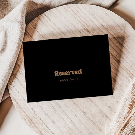 Carte Panneau de réservation de mariage minimal classiqu