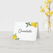 Carte Panneau de signalisation de la table de chocolat (Fleur jaune)