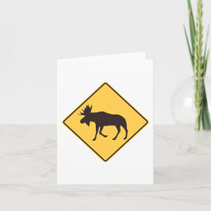 Carte Panneau de signalisation de traversée d'orignal Sé