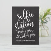 Carte Panneau de signalisation Selfie Station abordable (Debout devant)