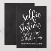 Carte Panneau de signalisation Selfie Station abordable (Devant / Derrière)