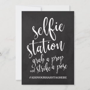 Carte Panneau de signalisation Selfie Station abordable