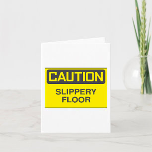 Carte Panneau de signalisation sol glissant