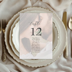 Carte Panneau de table de plan de table de mariage photo