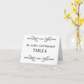 Carte Panneau de tableau mariage (Fleur jaune)