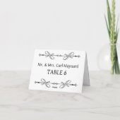 Carte Panneau de tableau mariage (Dos)