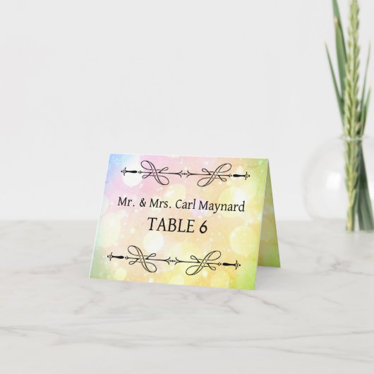 Carte Panneau de tableau mariage (Devant)