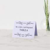Carte Panneau de tableau mariage (Dos)