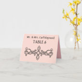 Carte Panneau de tableau mariage (Fleur jaune)