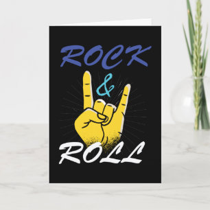 Carte Panneau main Rock N Roll