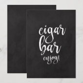 Carte Panneau Mariage de tableau de bord cigar abordable (Devant / Derrière)