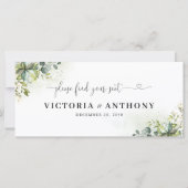 Carte Panneau Mariage de verdure (Devant)