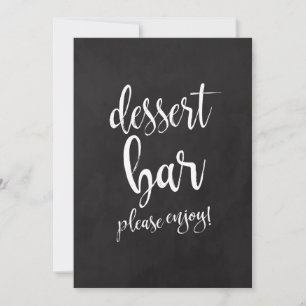Carte Panneau Mariage Dessert Bar Abordable Chalkboard