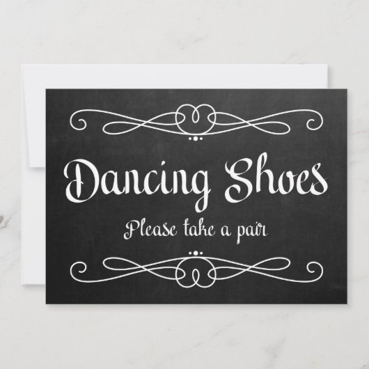 Carte Panneau Mariage du tableau de bord "Chaussures dan (Devant)