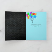 Carte Panneau néon en brique pour 44ème anniversaire (Intérieur)