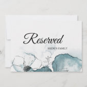 Carte Panneau Réservé Mariage d'esquisse d'aquarelle tur (Devant)