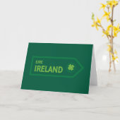 Carte Panneau routier d'Irlande (Fleur jaune)