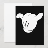 Carte Panneau Shaka Brah Hang Loose Hawaii Chill Re (Devant / Derrière)