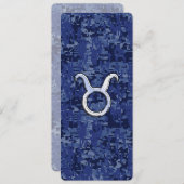 Carte Panneau Zodiac Taurus sur Camouflage numérique ble (Devant / Derrière)