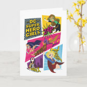 Carte Panneaux d'action pour filles Super Hero DC (Fleur jaune)